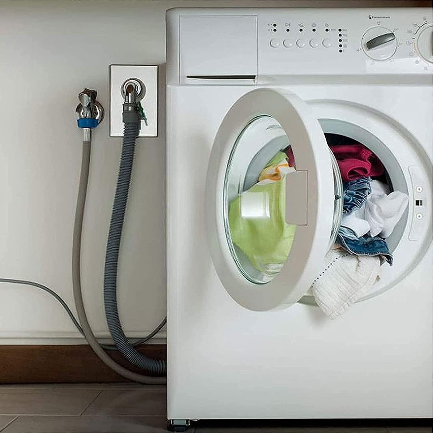 5 Foot Corrugated Washing Machine Drain Hose Kit: image 7