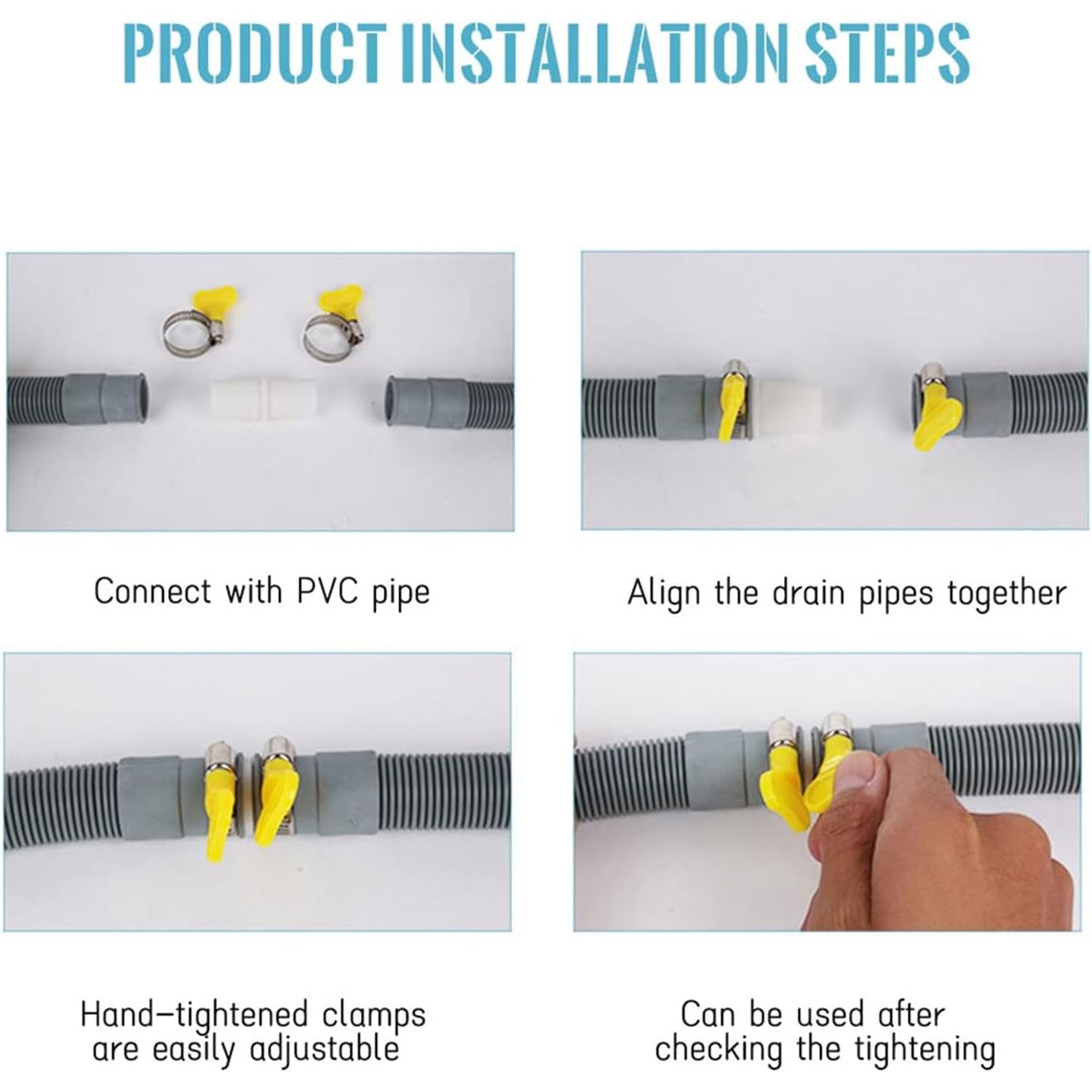2m Washing Machine Drain Hose Extension Kit: image 4