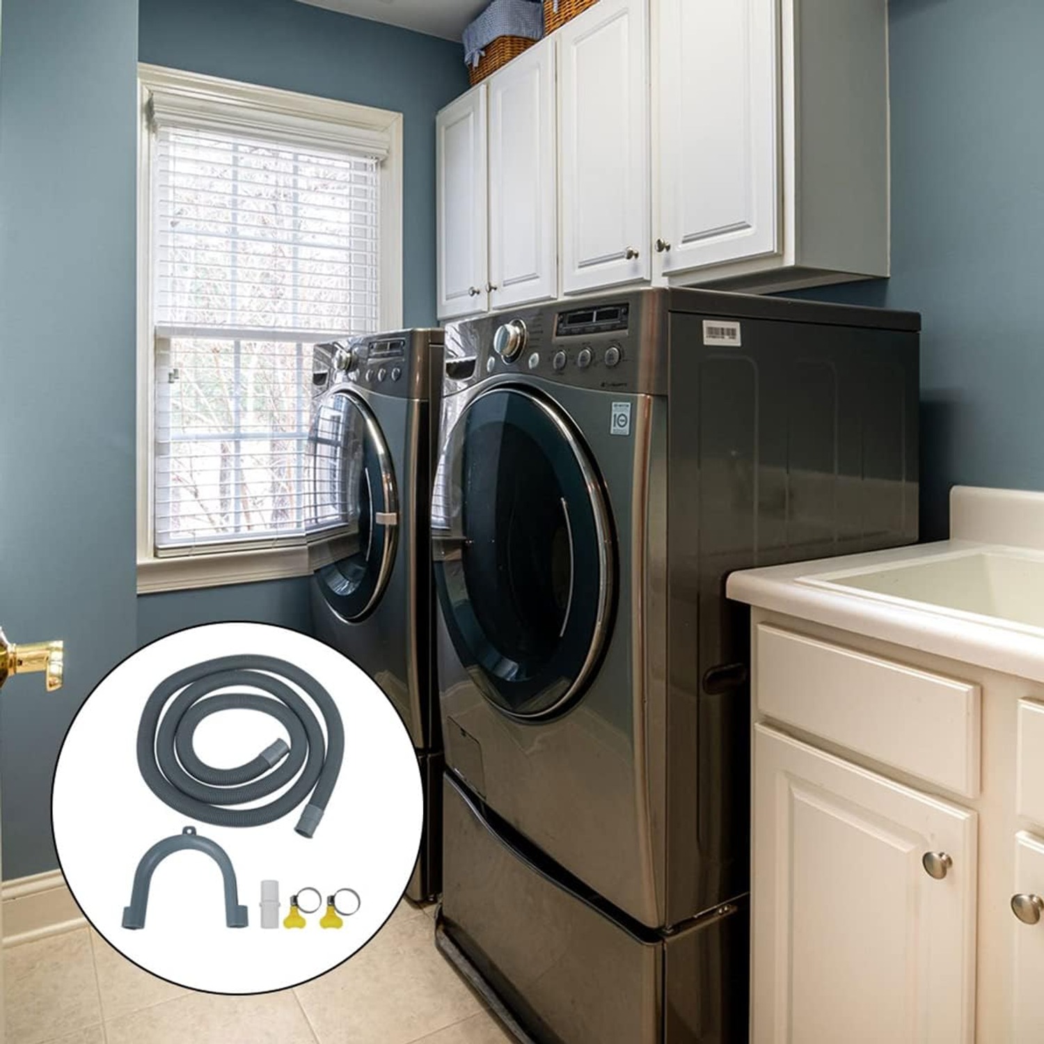 2m Washing Machine Drain Hose Extension Kit: image 7