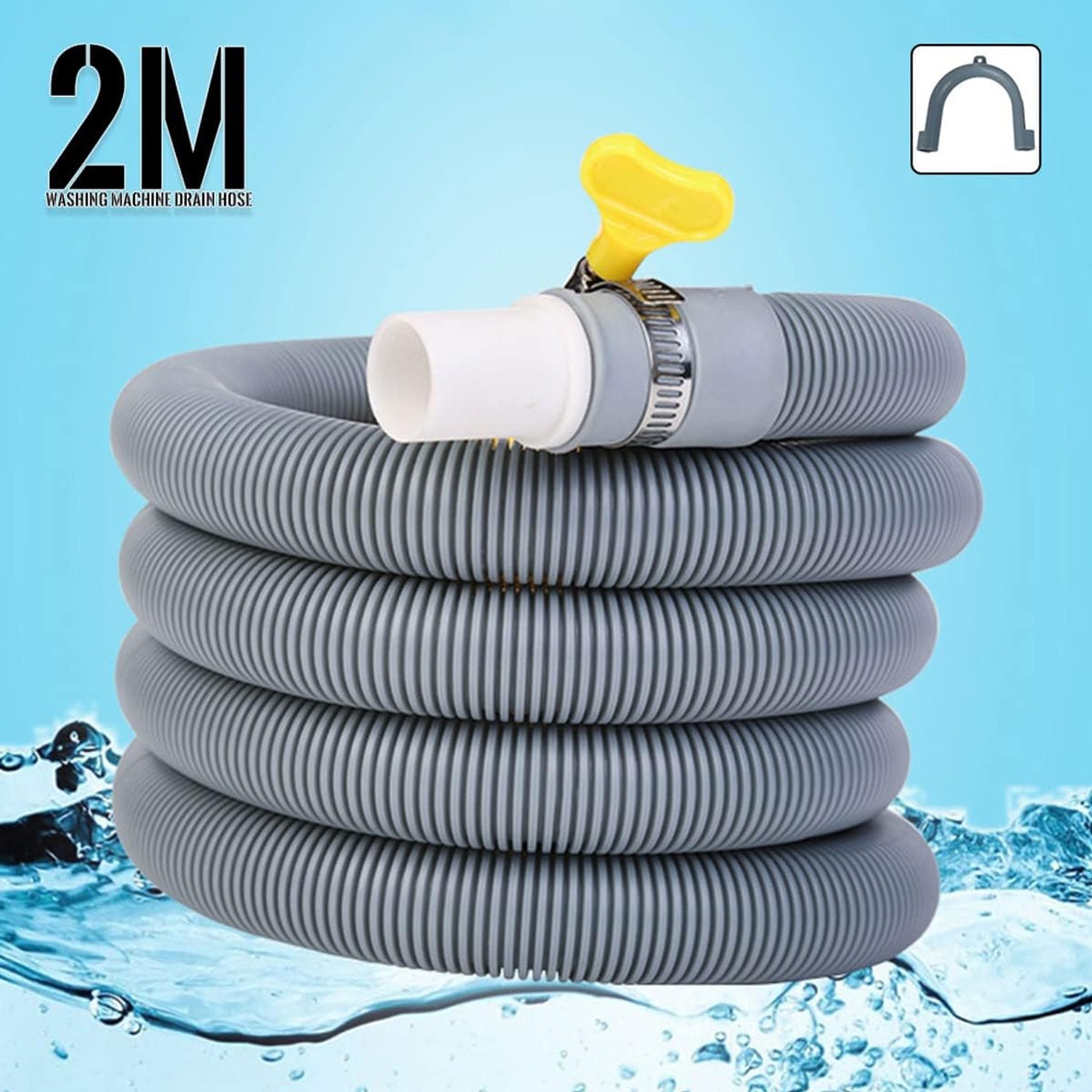 2m Washing Machine Drain Hose Extension Kit: image 8
