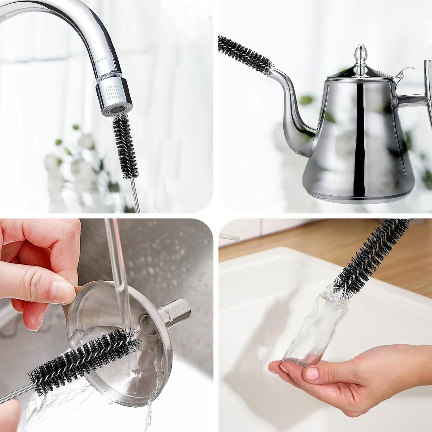 200cm Flexible Drain Cleaning Brush with Double Bristle Heads: image 3
