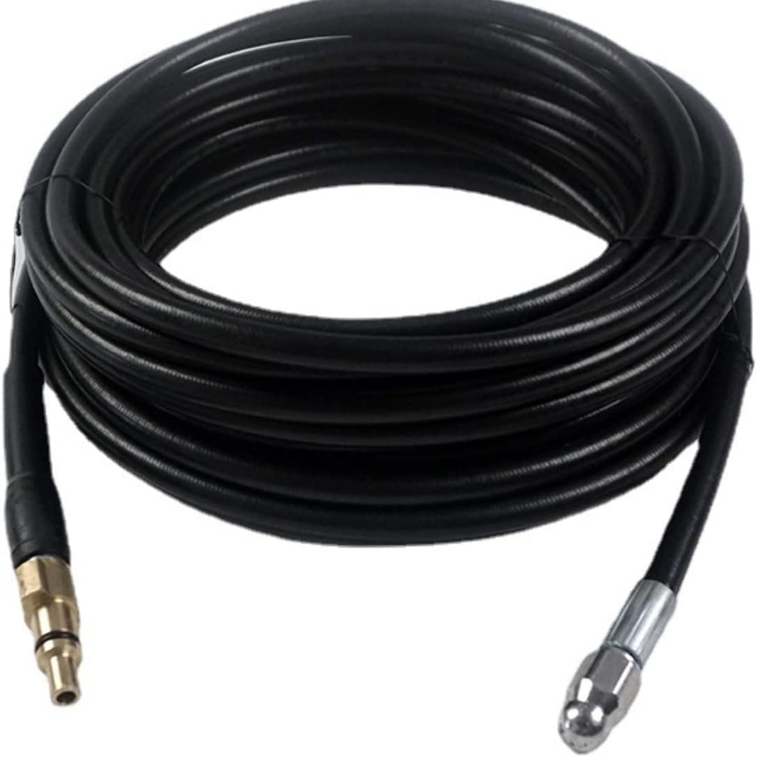 20m Pressure Washer Drain Jetter Hose Kit with Button Nose and Rotating Nozzles: image 4