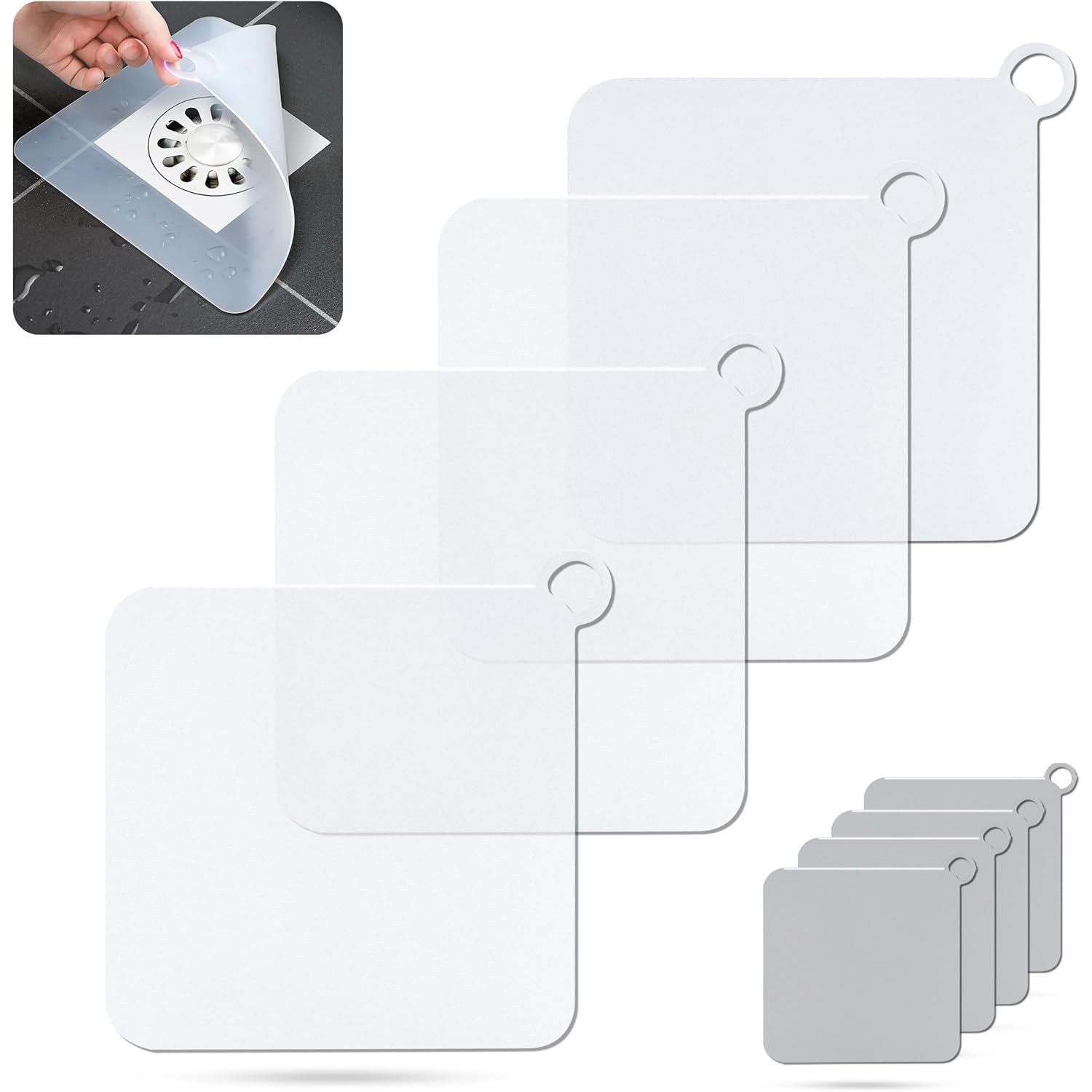 Silicone Drain Cover 15cm (4 Pack)