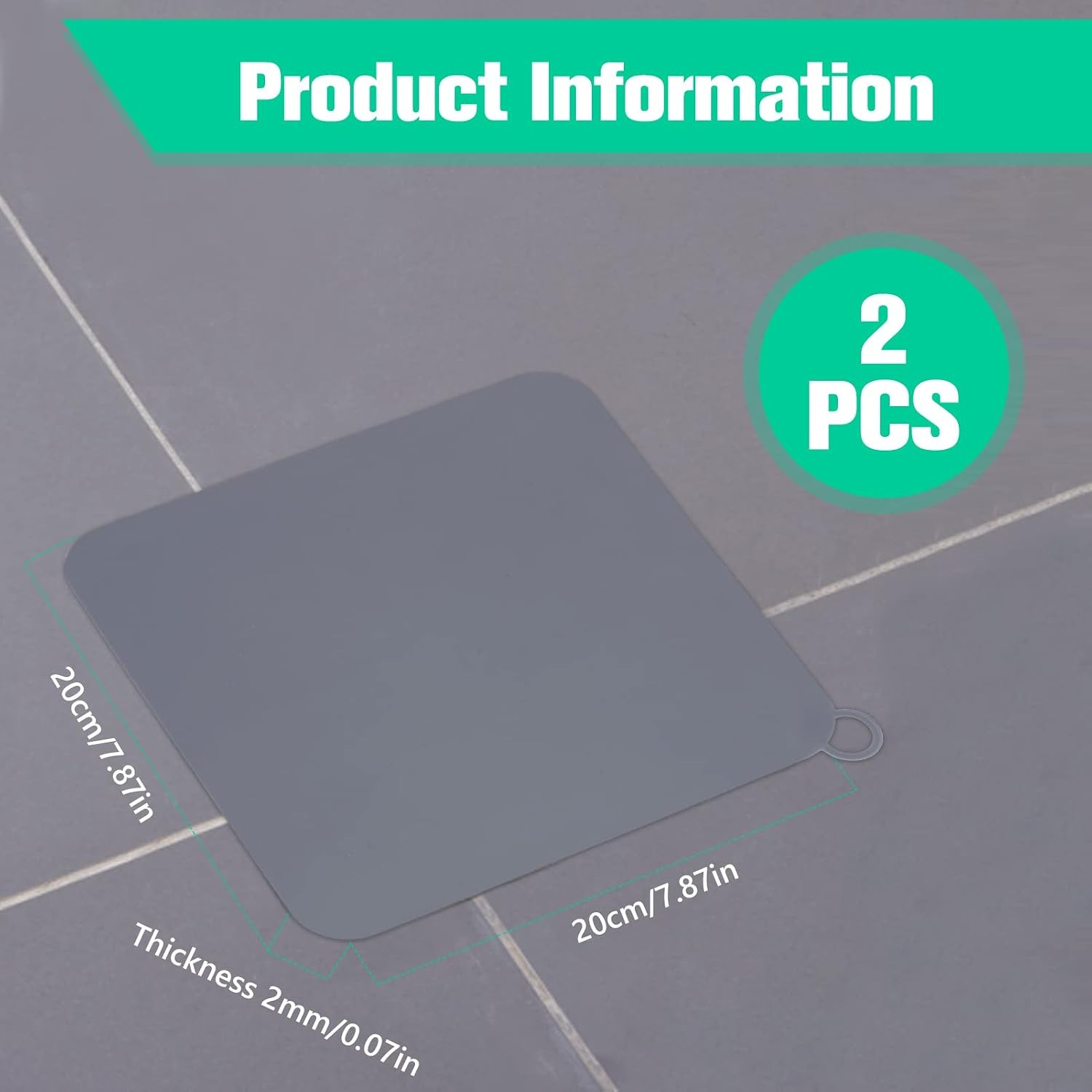 Silicone Floor Drain Plug 2 Pack: image 2