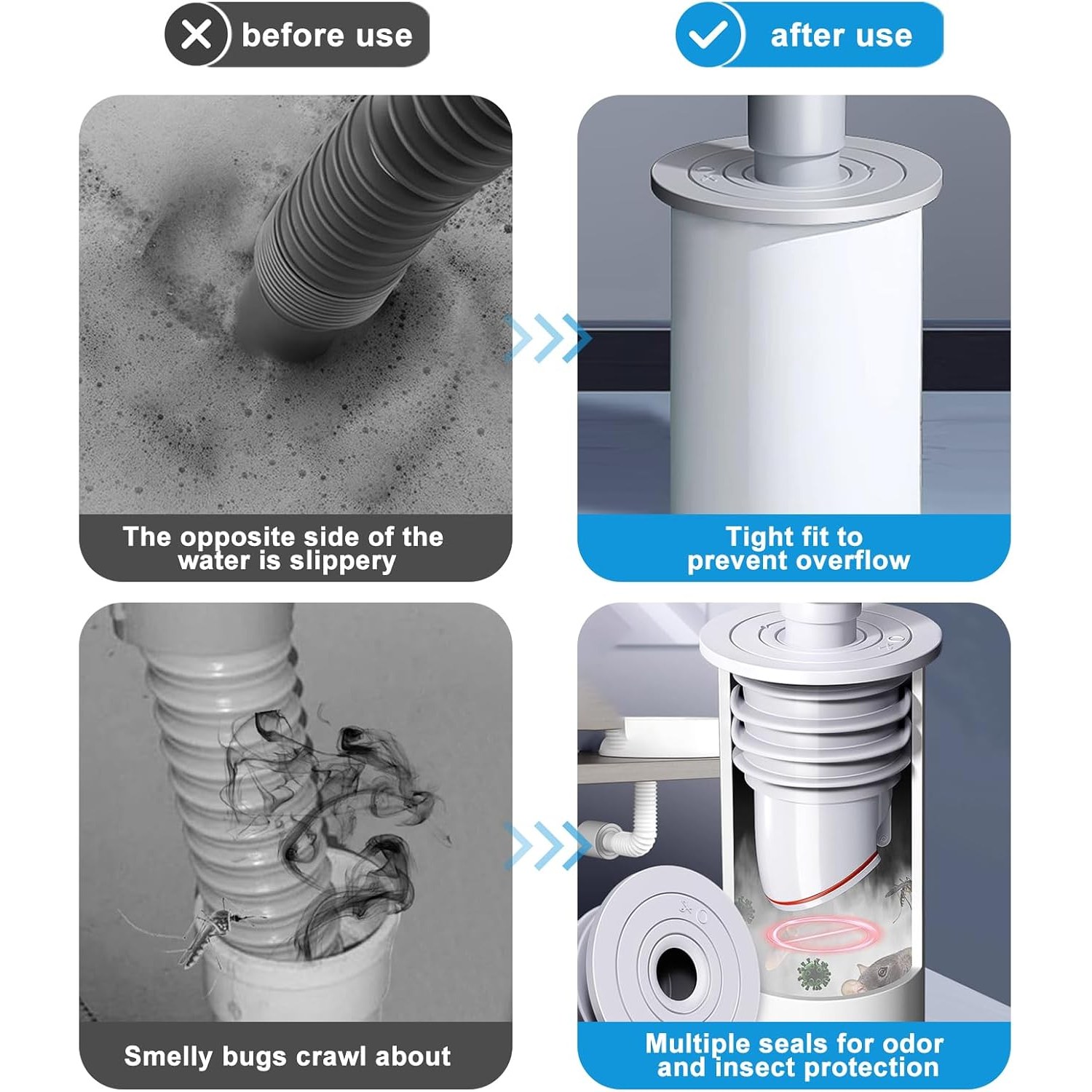 Washing Machine Drain Hose Seal (45-50mm Standpipe): image 6