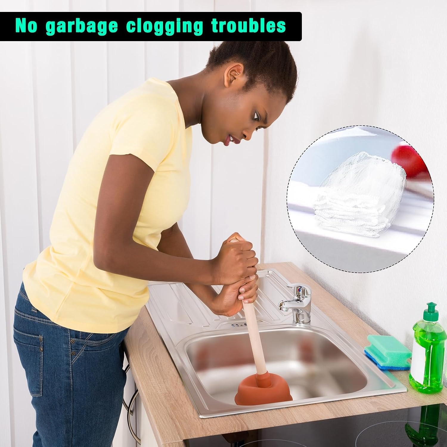 Disposable Sink Strainer Mesh Bags (300 Pack): image 2