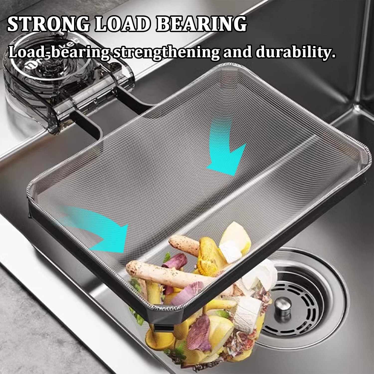 Folding Sink Strainer Holder with Mesh Bags: image 7