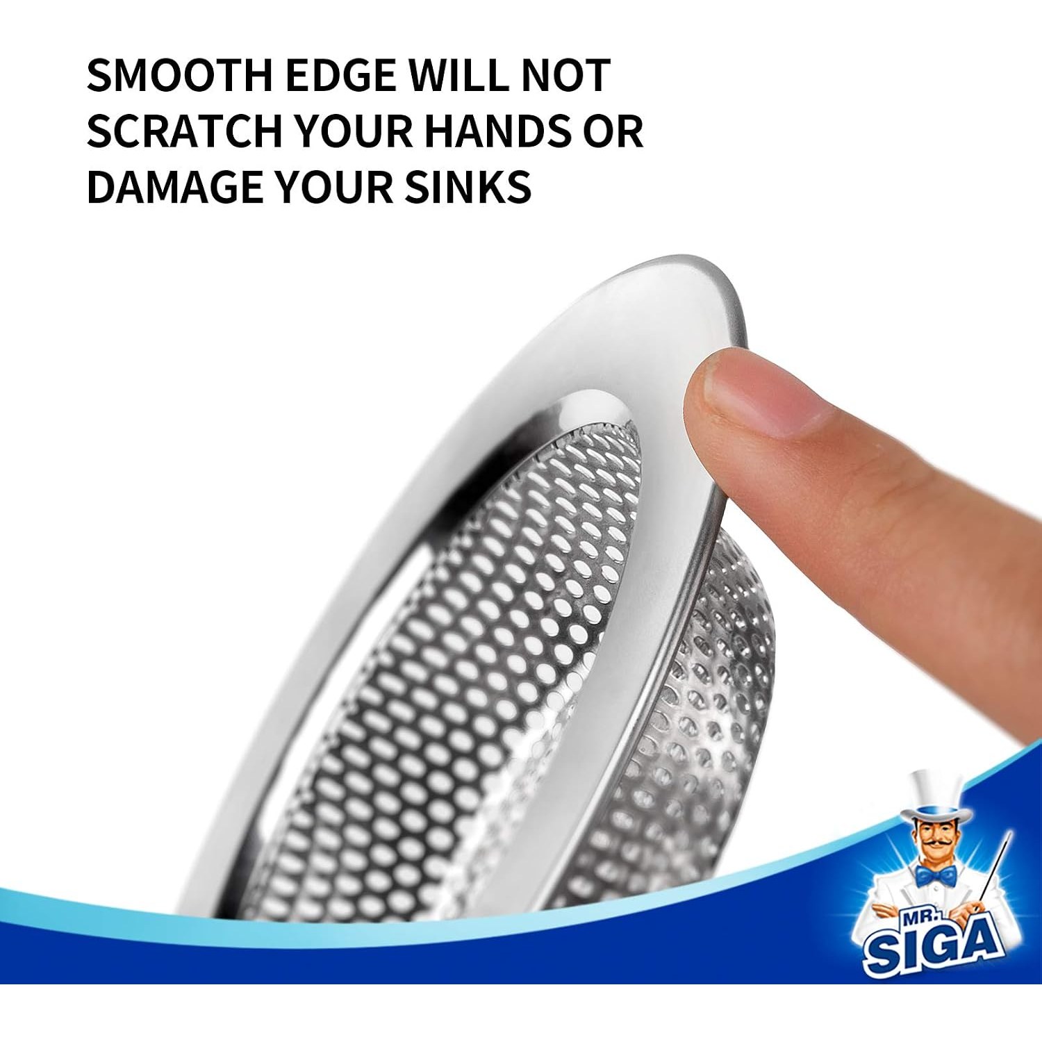 Stainless Steel Sink Strainer 3 Pack: image 3