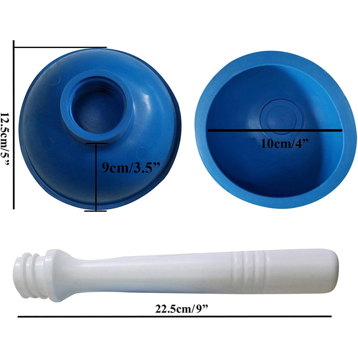 Mini Sink Plunger with Short Handle: image 2