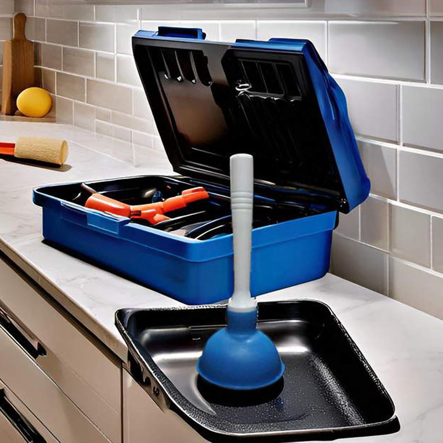 Mini Sink Plunger with Short Handle: image 6