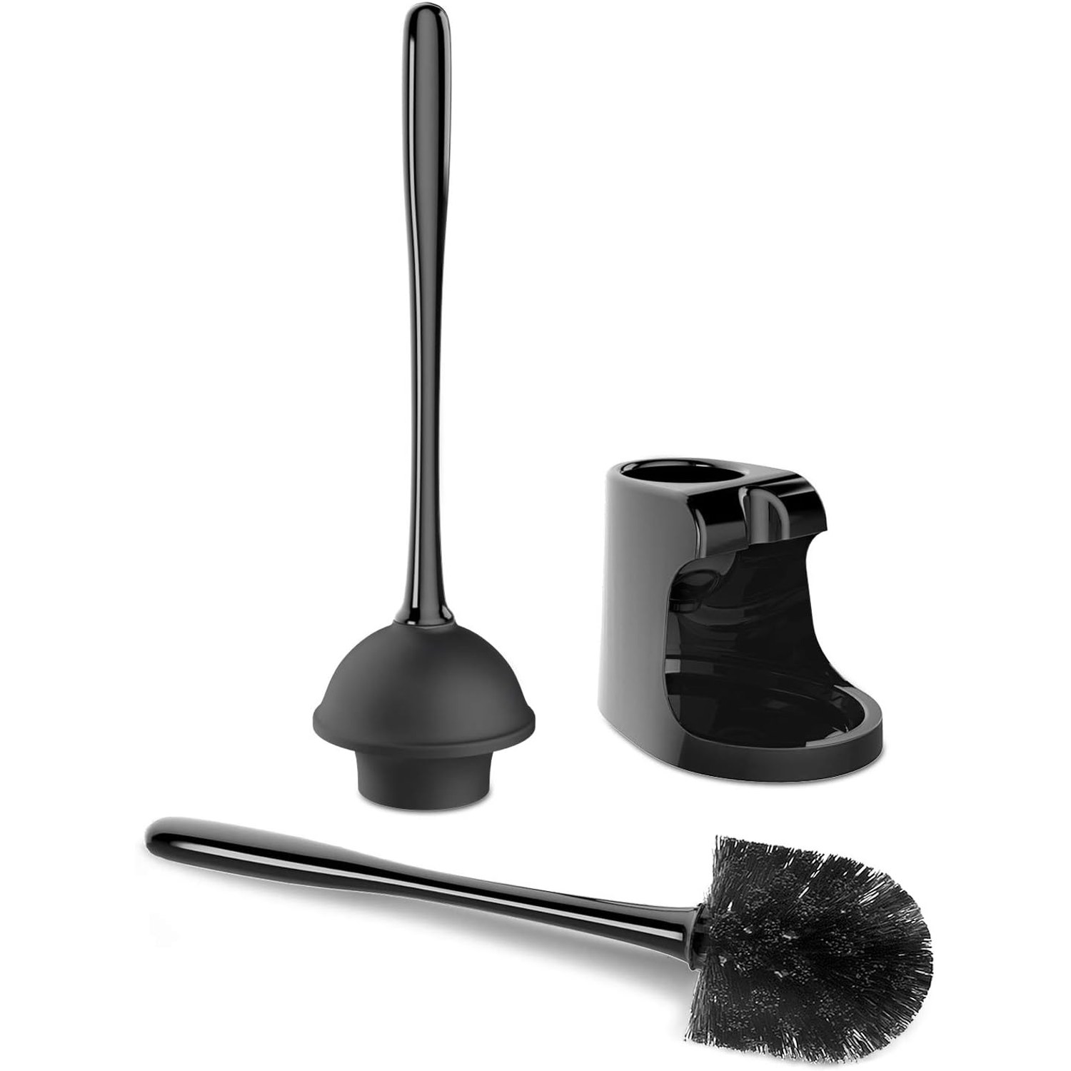 Toilet Plunger and Brush Combo Set with Caddy: image 4