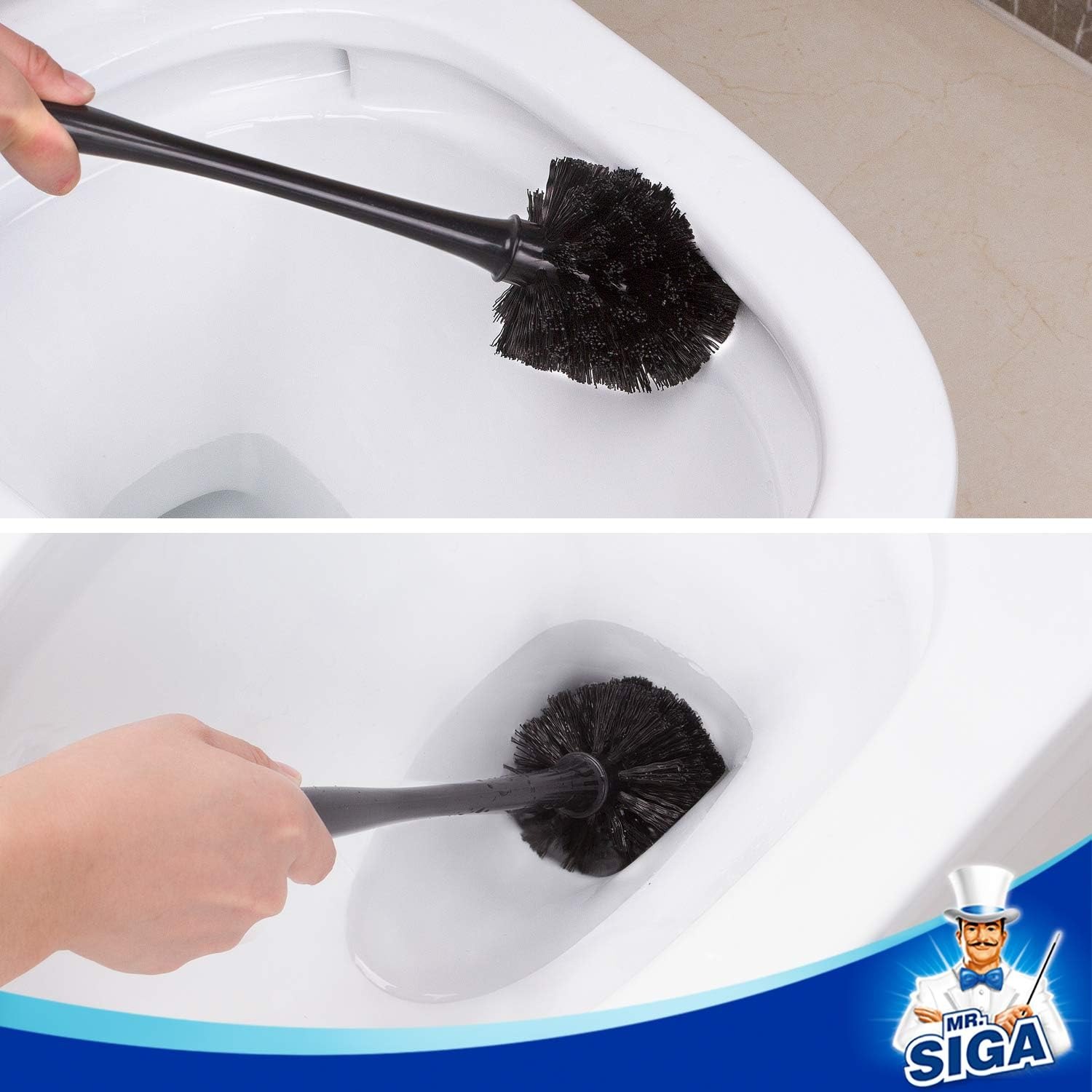 Toilet Plunger and Brush Combo Set with Caddy: image 6