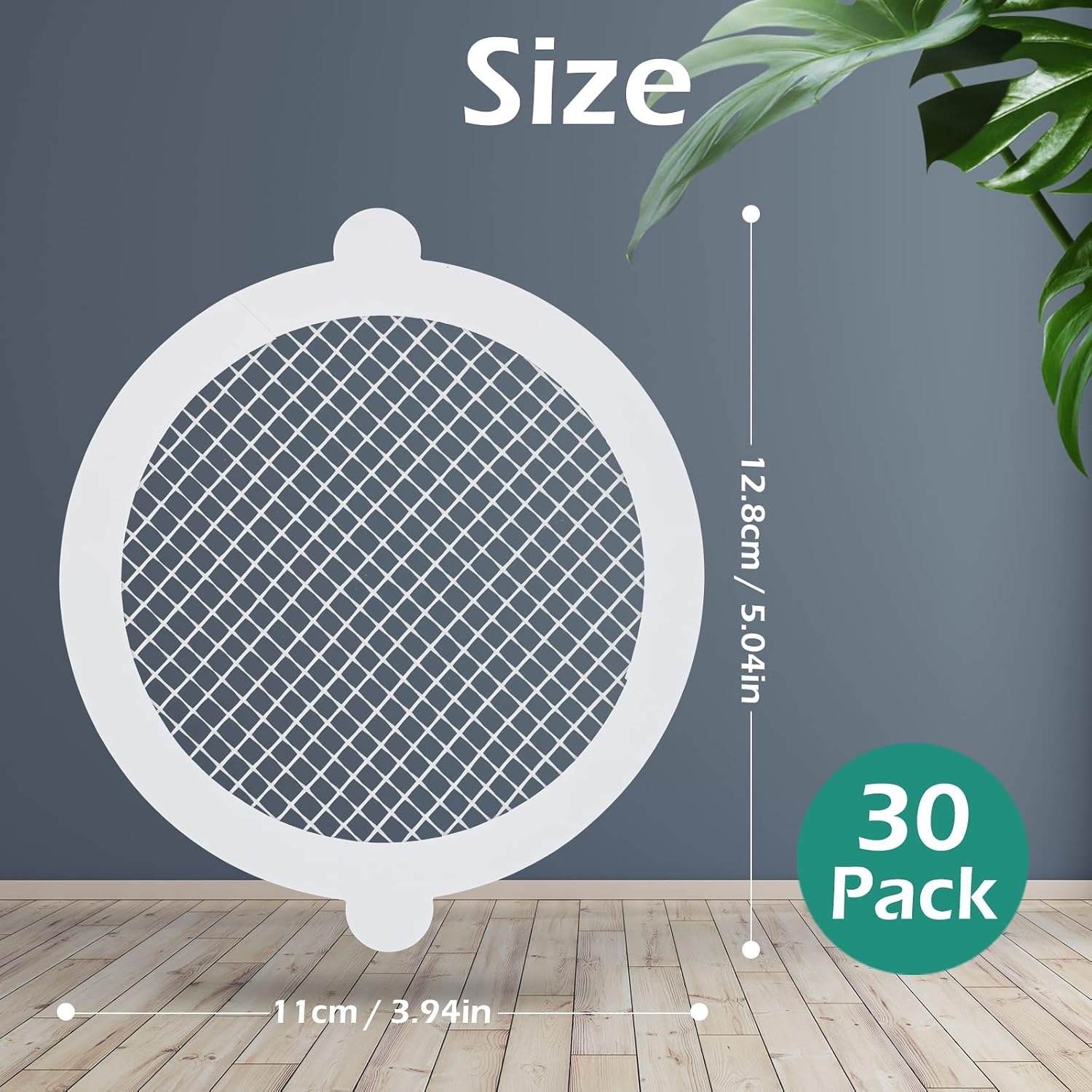 Disposable Shower Drain Hair Catcher Stickers (30 Pack): image 2
