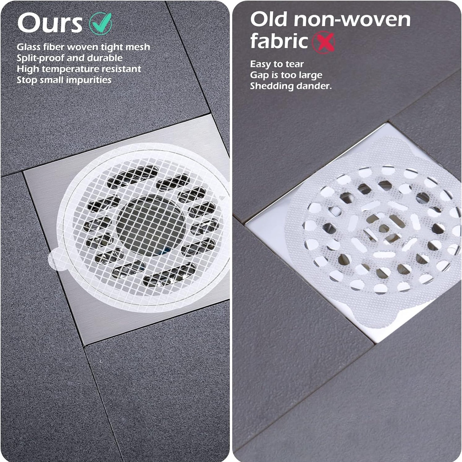 Disposable Shower Drain Hair Catcher Stickers (30 Pack): image 4