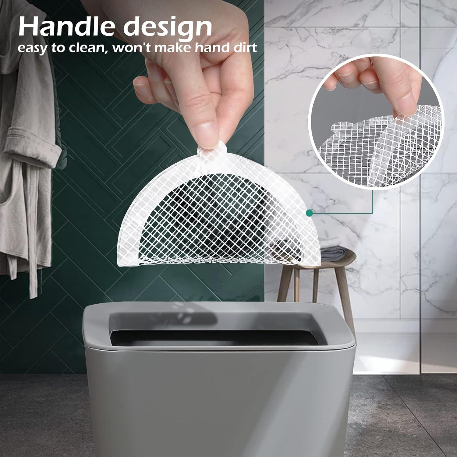 Disposable Shower Drain Hair Catcher Stickers (30 Pack): image 6