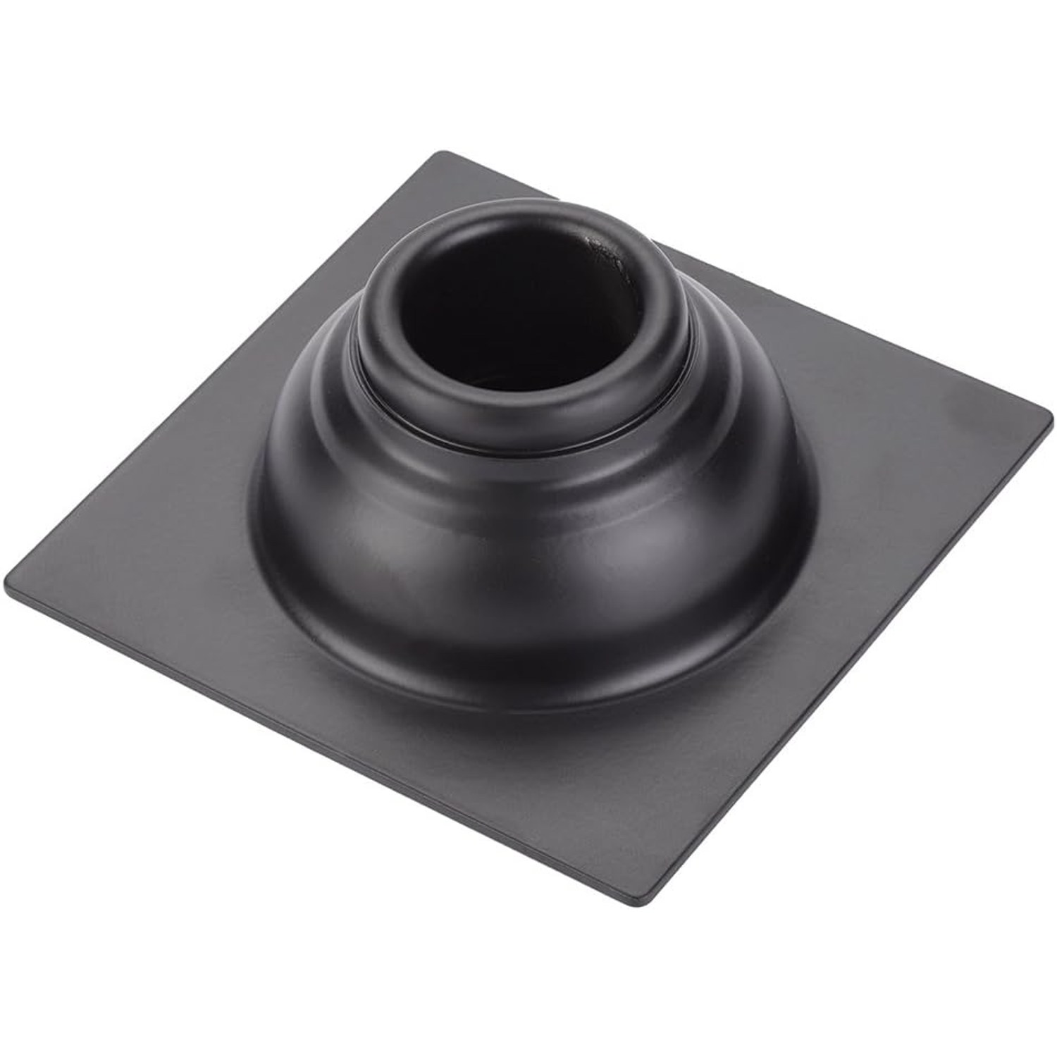 Black Square Floor Drain with Gravity Flip Seal: image 8