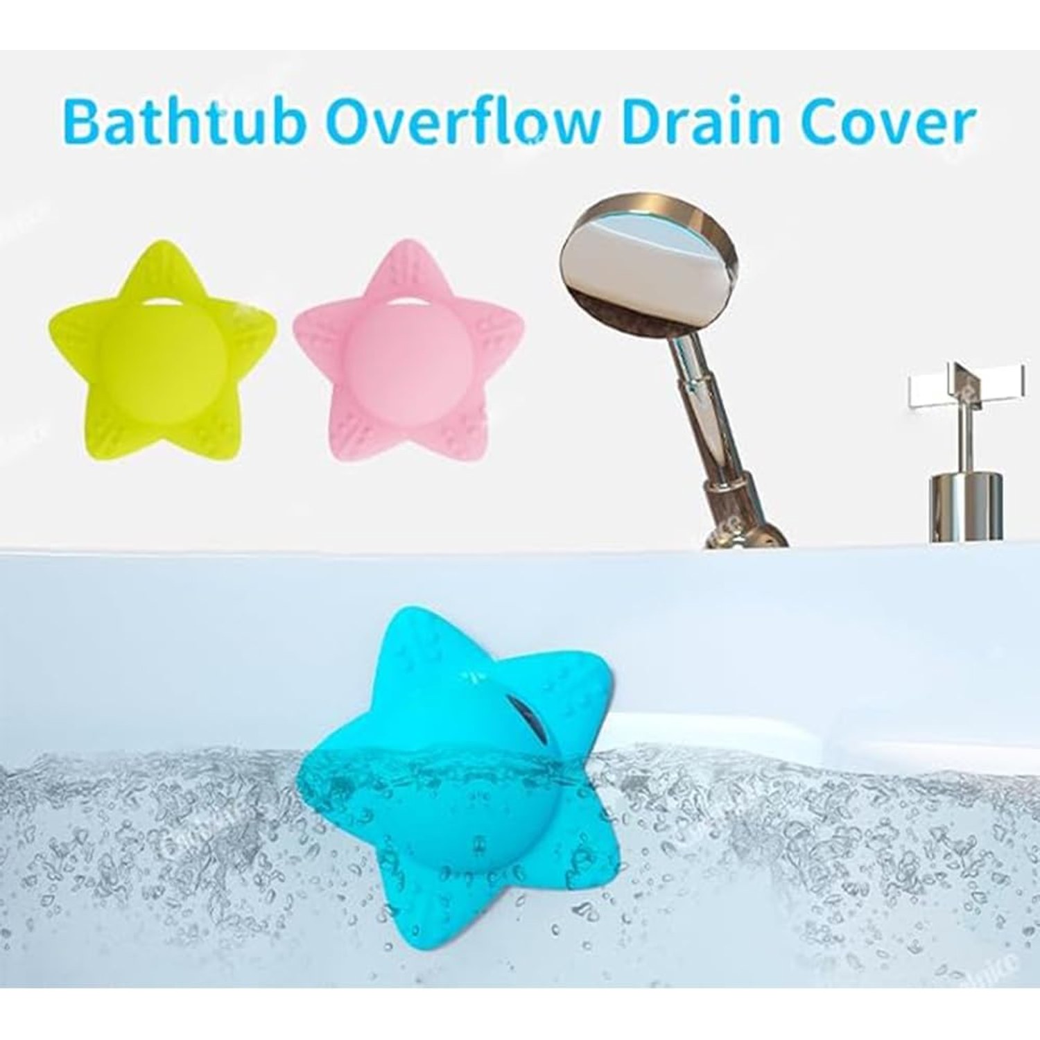 Silicone Bath Overflow Drain Cover: image 5