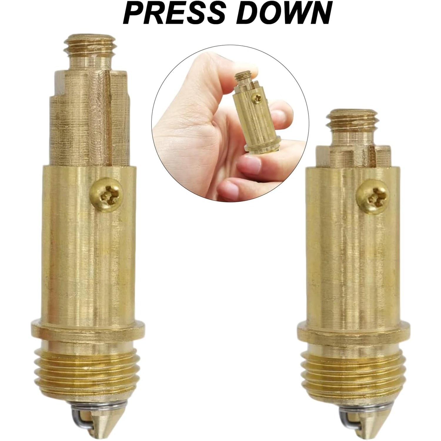 Click Clack Basin Plug Replacement Bolt, Brass, 2 Pack: image 3