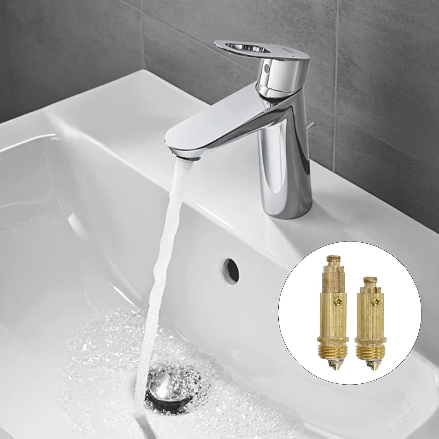 Click Clack Basin Plug Replacement Bolt, Brass, 2 Pack: image 4