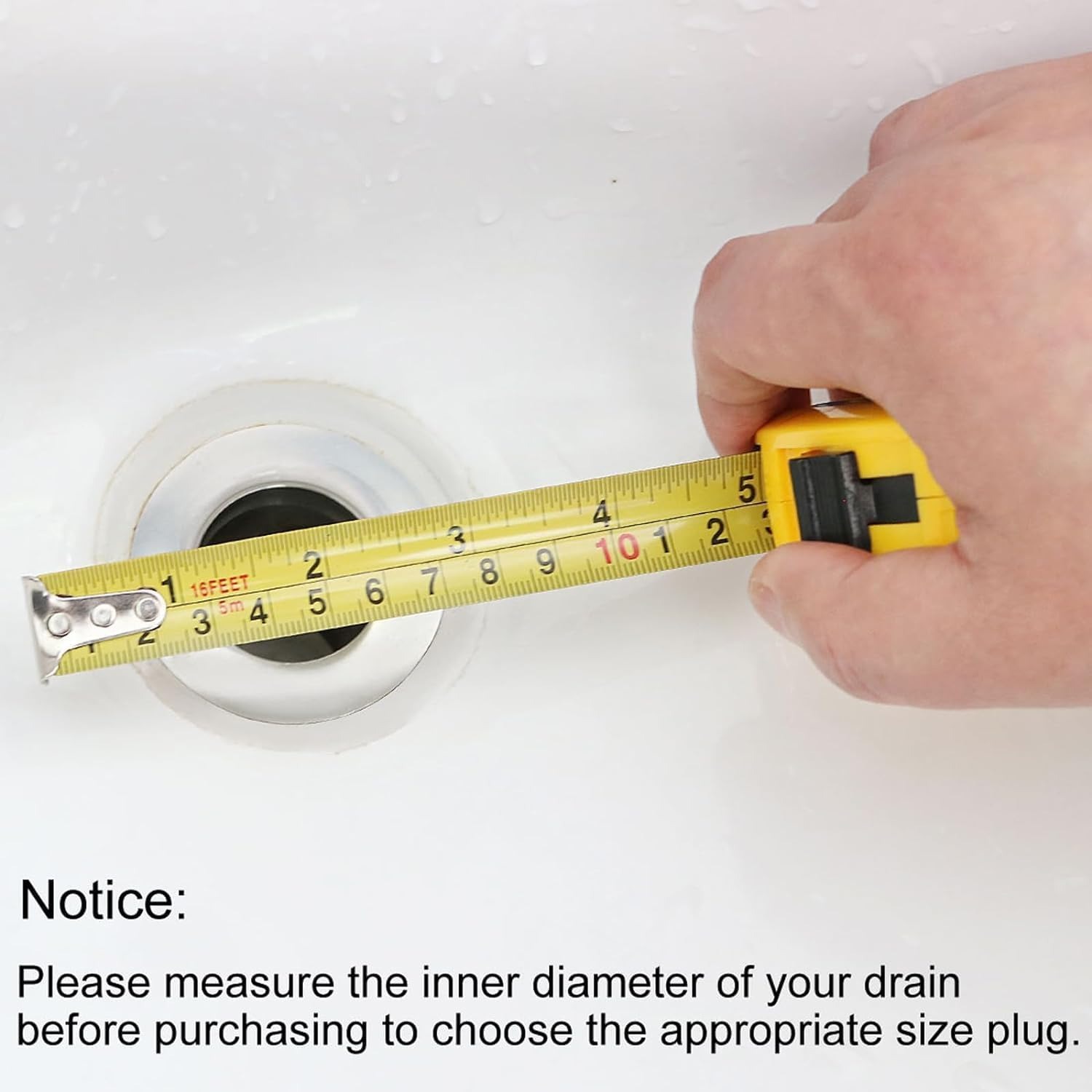 Rubber Sink Plug 45-47mm with Hanging Ring (2 Pack): image 5