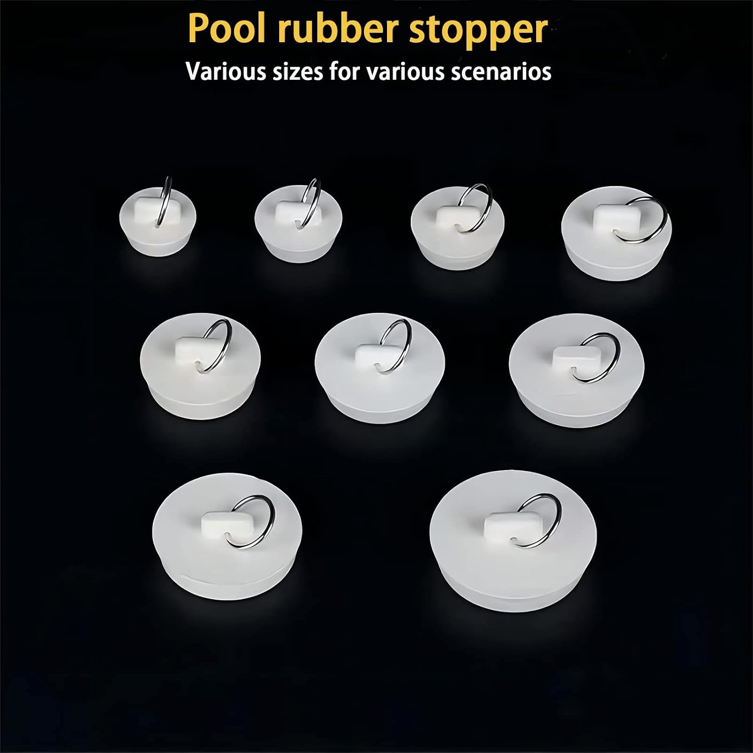 Rubber Sink Plug 53 to 55mm (2 Pack): image 5