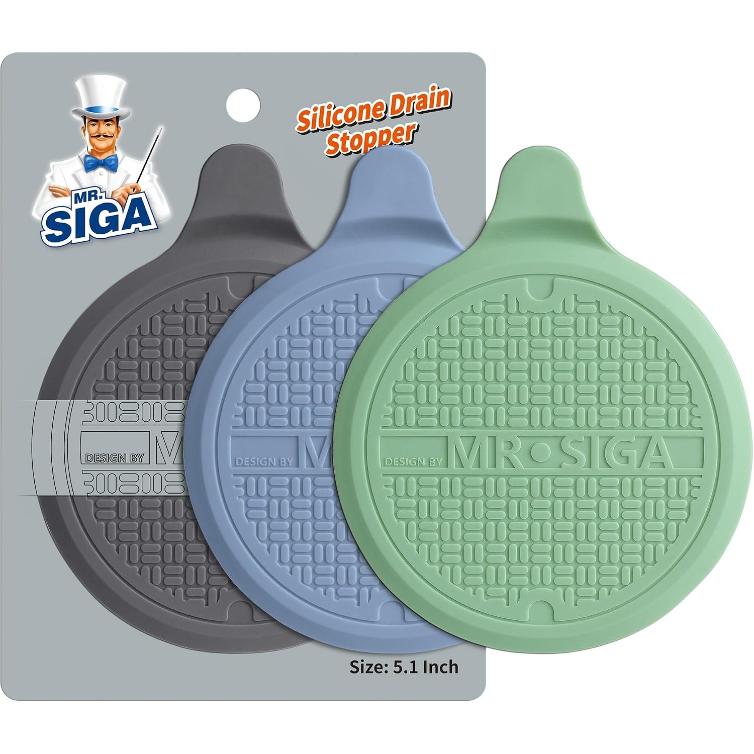 Silicone Bath Plug 3 Pack